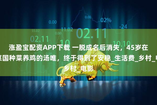 涨盈宝配资APP下载 一脱成名后消失，45岁在泡菜国种菜养鸡的汤唯，终于得到了安稳_生活费_乡村_电影